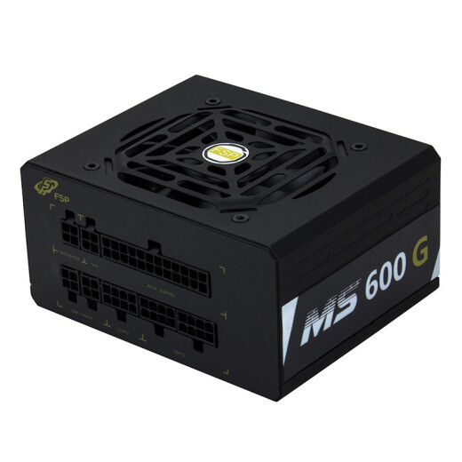 FSP rated 600W classic MS600G power supply (SFX power supply/gold certification/full module/temperature controlled fan/DCtoDC)