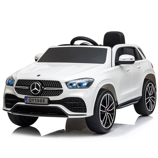WORK BABY children's Mercedes-Benz electric car four-wheel drive infant and toddler charging remote control toy car for boys and girls that can seat adults red dual drive + remote control self-driving + hard seat electric drive