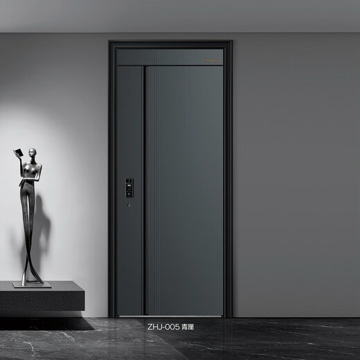 臻华居ZHJ-005-青厘   入户门安全门防盗门