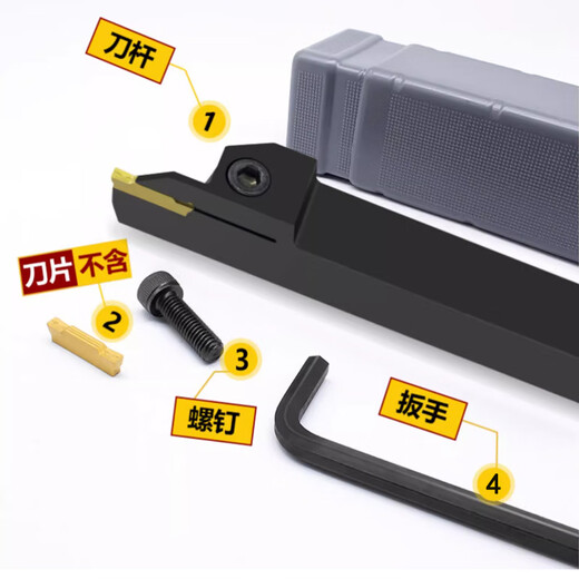 Cabos CNC tool holder outer diameter grooving cutting off turning tool holder deepened and lengthened MGEHR2020/2525-3T30/35 MGEHR2020-4-T35 straight knife single side cutting depth 35