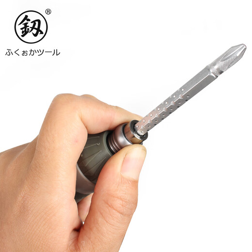 Fukuoka Tools industrial grade ratchet screwdriver one-word cross dual-purpose screwdriver retractable screwdriver screwdriver