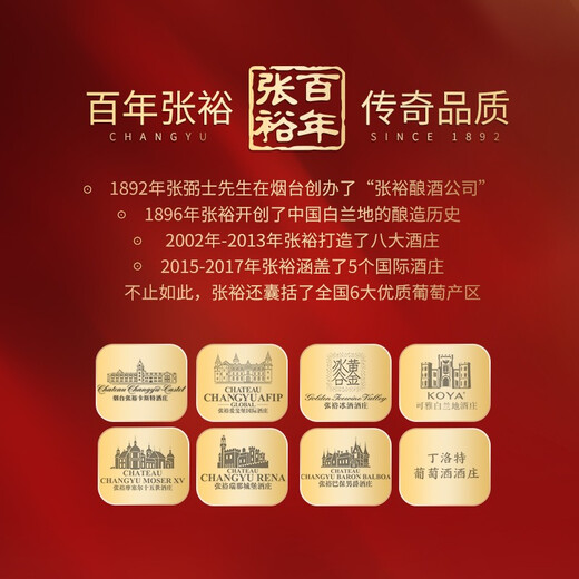 张裕 金奖白兰地 700ml 单支装 洋酒 自饮宴请聚会