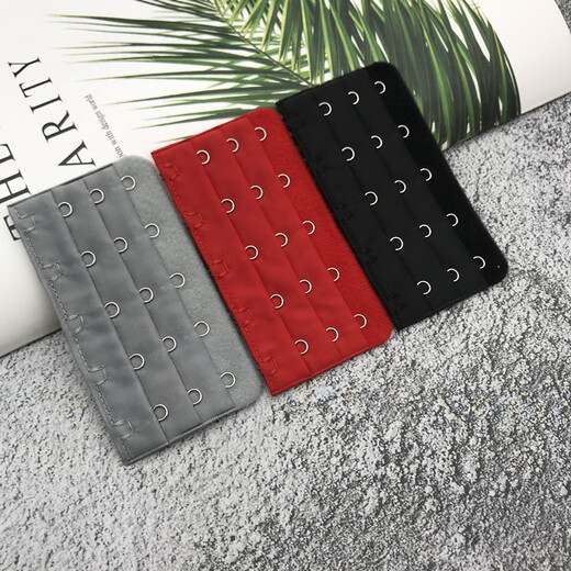 Five-row bra buckle, bra extension buckle, extension buckle accessories, enlarged bottom circumference, 3 rows, 5 buckles, three rows, five buckles, bra back buckle, light gray