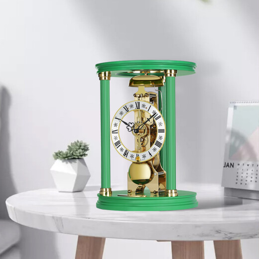 Hermle Clocks赫姆勒时钟客厅卧室座钟创意时尚摆件个性艺术转台装饰机械钟 MT002-BL0791