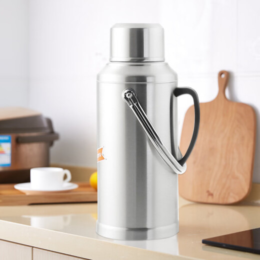 Youjia Dingsheng Series 3.2L Stainless Steel Thermos Bottle Thermos Bottle Thermos Boiling Water Bottle Thermos Large Capacity 3.2L Stainless Steel Natural Color ZS-9802