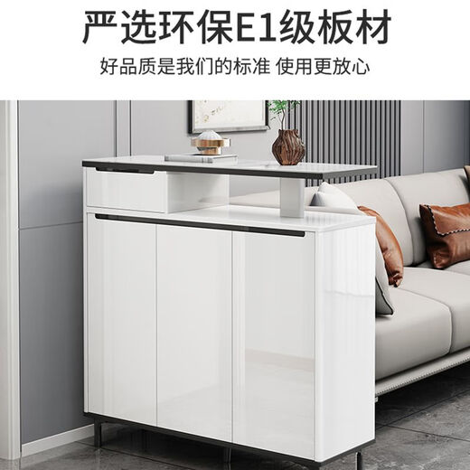Suzhan Yan Board Doppelseitige Schuhschrank-Tür Eingangsschrank Einfacher moderner Farbpartitionstyp Veranda Kabinett Aufbewahrungsschrank gegen die Wall RD6625 Doppelsieitiger Schuhschrank 105 cm lange Lieferung integriert