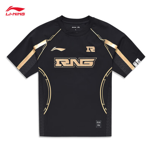 Li Ning LPL 2024 Temporada 丨 RNG Team Uniforme clásico para hombres y mujeres La misma camiseta luminosa de manga corta ATSU673
