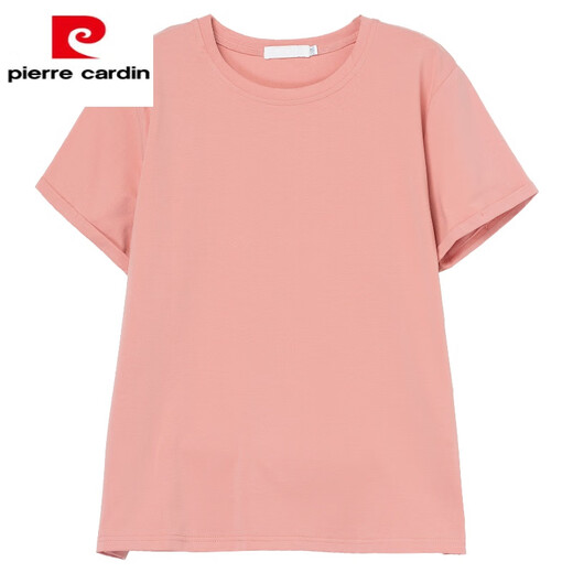 皮尔卡丹（pierre cardin）中年夏装短袖t恤女纯,棉薄款尺码宽松休闲胖m显瘦百搭上 白色【9896款】棉95%氨纶5% L 100-115斤