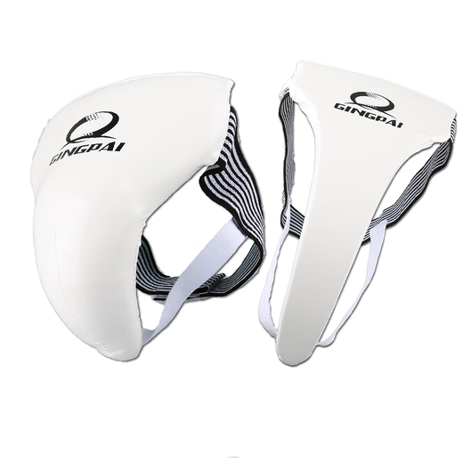 Jingpai children's Taekwondo protective gear, Sanda helmet, arm guards, crotch guards, leg guards, chest guards, backpack, full set of eight-piece set for primary school students, blue eight-piece set, size 2, suitable for men with height 135-150cm