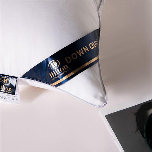 A pair of down pillows for five-star hotels, white goose down pillows for home use, and a pair of gray low pillows