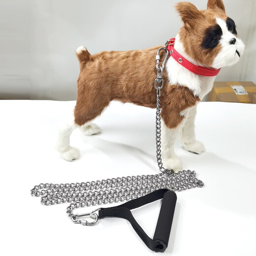 Kangbeni dog leash 304 stainless steel dog chain small, medium and large dogs, horses, German shepherd anti-biting bolts, dog ropes, pet supplies, 4mm thick (40-80Jin Jin is equal to 0.5kg, for medium and large dogs) 3 meters