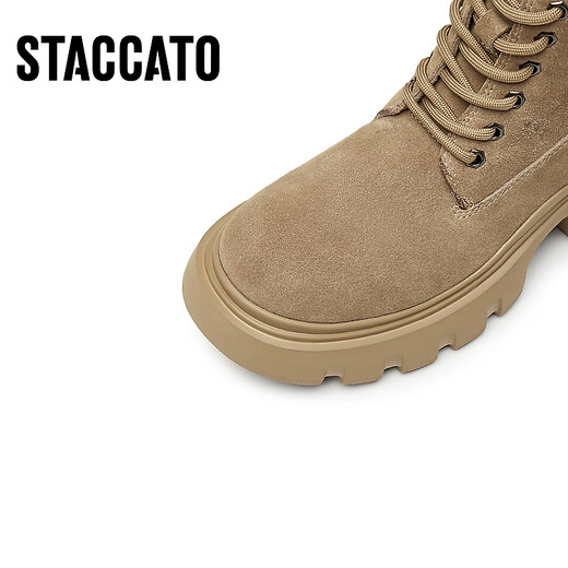 Sigatu's New Winter Winter British Style Martin Boots Big Yellow Boots Botas cortas Botas de mujeres elevadas Y3929DD4 Cool Khaki 37