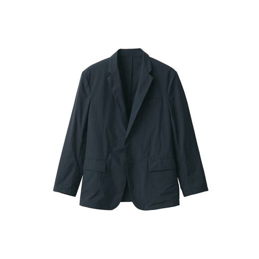 无印良品 MUJI 男式 便携 夹克 男士外套春季款男装 西装小西服AD0VAA4S 黑色 L (175/100A)