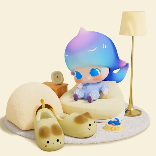 Babycrayon cute cat children's cotton slippers autumn and winter all-inclusive plus velvet cotton shoes for boys and girls warm cotton slippers for outer wear