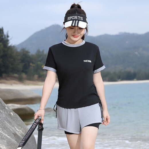 
Superior (DUXING) 2025 new sports swimsuit women's large size fat mm meat covering split conservative belly covering slimming 200 Jin [Jin equals 0.5 kg] Swimsuit 6187-Pink 5XL 155-180 Jin [Jin equals 0.5 kg]