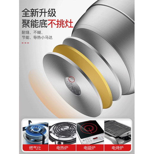 SUPOR steamer 304 stainless steel 34cm large capacity steamer with double bottom double layer steamer induction cooker gas universal steamer + dish clamp + steaming cloth 2 layers 32cm