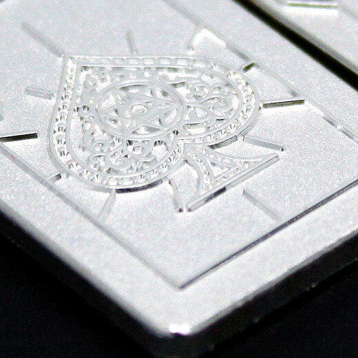 Pure Bamboo Silver 999 Silver Bar Pure Silver Playing Cards Valentine's Day Gift Business Collection Free Engraving 10g/piece J of Hearts