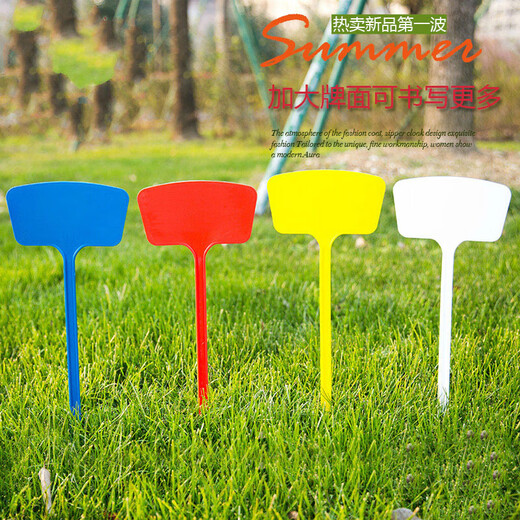 Yong Huan Noodle Gardening Ground Sign Writing Plant Label Experimental Plug Ground Sign Succulent Label Signage Ground Plug Sign 500 Small Noodles 20cm White