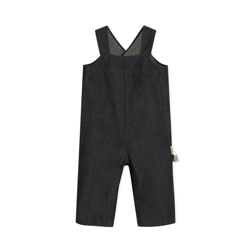 Jnby by JNBY Jiangnan Buyi baby pure cotton jeans extended overalls casual autumn boys and girls baby YO8E10350 991/denim navy 100cm