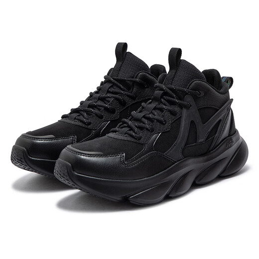 361 Sports shoes for women, autumn and winter high-top plus velvet warm cotton shoes, thick-soled casual running shoes for women 682442235A-6