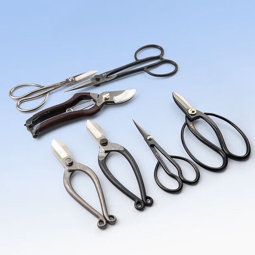 Chifang shears Japanese-style Chinese flower scissors florist composite steel flower arrangement scissors tools household gardening shears pruning lettering Kaneda original leather shears 200mm new style