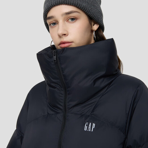 Gap Women's 2025 Autumn New Printed Logo and High Stand Collar Down Jacket Warm and Loose 793732