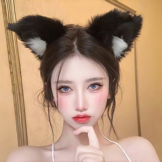 Camellia Peaches, lingerie sexy, renard, masque oculaire, oreilles de chat, bandeau, cloche, anneau de cou, ensemble trois pièces, les couples stimulent le jeu de rôles des rapports sexuels