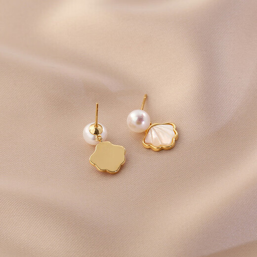 Miman (MIMORE) S925 silver one-bead pearl earrings for women, fashionable, high-end, temperament earrings to support pierced ears and do not need to be removed when sleeping.