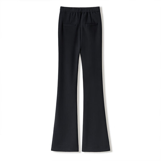 
Silk Cypress House Slim Bell-bottom 2025 Autumn New Women's Simple High Waist Elastic Long Casual Pants
