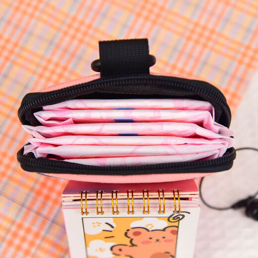 Qindu Fashion Canvas Coin Wallet Netter Crossbody Multifunktional Mini Storage Bag Wallet Bag Schlüsselbeutel Anhänger Rifu eines Tages (mit Handgürtel + Crossbody-Gürtel)