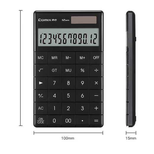 COMIX Dual Netzteil Fashion Moderechner Thin Body Flat Button Desktop Computer Office versorgt schwarze C-1371