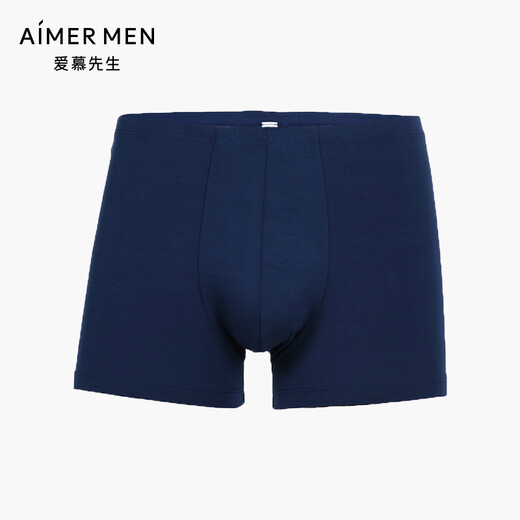 
Mr. Aimu Men's underwear mid-waist flat corners smooth and comfortable Modal simple solid color NS23A831 red 170