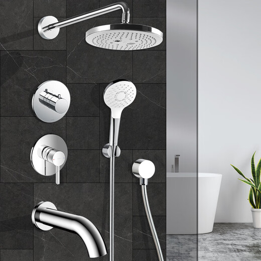 
TOTO concealed wall shower shower TBG11303 11304 hidden embedded wall bathtub all copper faucet Three-way water outlet panel + shower + top spray + water nozzle
