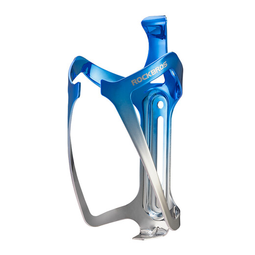 Rock Brothers Bicycle Water Bottle Rack Aluminum Alloy Cycling Water Cup Rack Gradient Colorful Road Bike Mountain Bike Bottle Rack RKL02BR-Black and Red