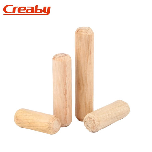 Creaby log plugs, wooden dowels, tenon twill wedges, solid wood sticks, wooden pegs, wardrobe cabinet connectors, round wood dowels, 8mmx30mm (50 pcs)