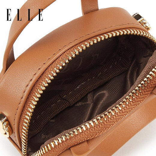 ELLE SAG FEMMES Chaîne d'oreiller souple Sac Multifinection Key Small Bag Mini Mini Headphone Chain Sac 520 Cadeau 24620 Brown