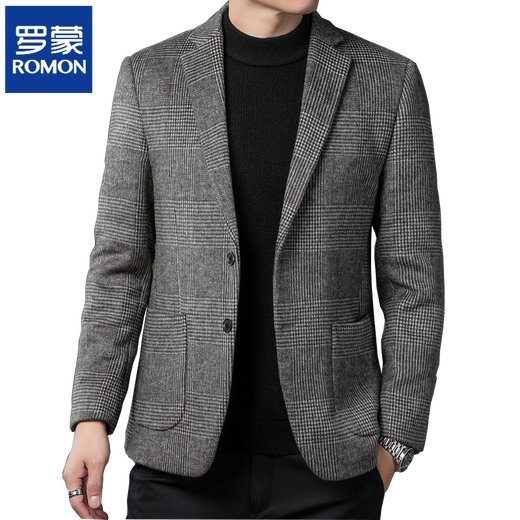 Romon Autumn and Winter Wool Suit Jacket Business Clothing Casual Clothing Versátil de mediana edad