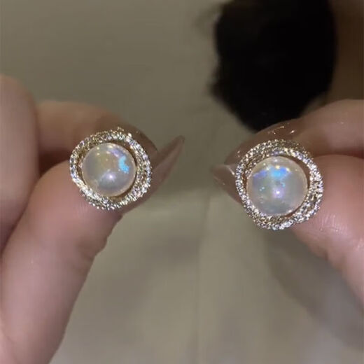 Yizhuchun earrings for women 2024 new trendy niche design high-end light luxury temperament earrings French retro earrings earrings