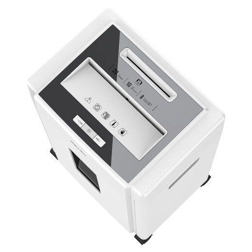 Deli Confidential Paper Shredder Office Commercial Paper Shredder Multi-Funktion Papier Dokument Shredder Großer Papier Shredder 8 Blätter 10 Minuten 9904 Papier Shredder (schwarz) (Tisch)