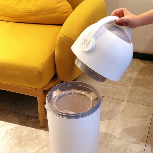 Umee Baby Windeln Mülleimerdosen Baby Kinder Geruchssicheres Windeln Geruchssichere Haustier Magie gleicher Elfenbein Weiß + Windelbeutel [Klassiker Modell 10L]