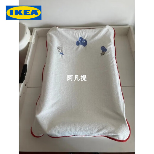 IKEA隔尿床垫可颂婴儿换衣垫BB宝宝换尿布台防水垫抚触垫套 白色 垫子302.517.99
