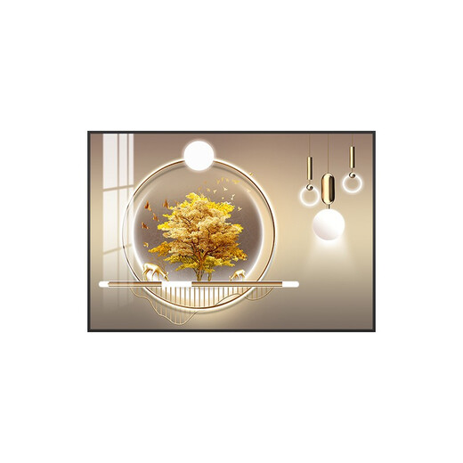 Mengyier's light luxury restaurant background wall hanging paintings simple living room dining room atmospheric dining table wall decoration painting hall kitchen Mo Xiaoxie 1517 40*30cm cloth pattern film single couplet black edge