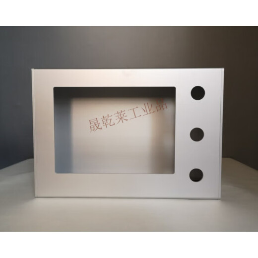 Caja de instalación de pantalla táctil de 7 pulgadas Interfaz de máquina humana PLC Box de control de aleación de aluminio Caja de control de aleación de aluminio One 22 Hole 192*1381