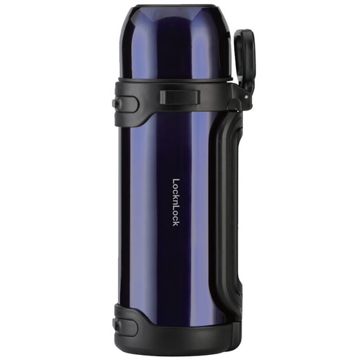 Sperre Schloss (Sperre/Schloss) tragbarer Thermoskolben -Topf im Freien Haushalt Tragbares Auto -Thermosflasche für Männer und Frauen große Kapazität 1,8 l Blau LHC1477BLU