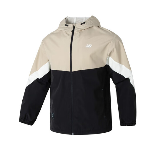NEW BALANCE/NB Woven Jacket 男经典简约休闲运动卫衣连帽外套 NAE12121-BK 黑色 L