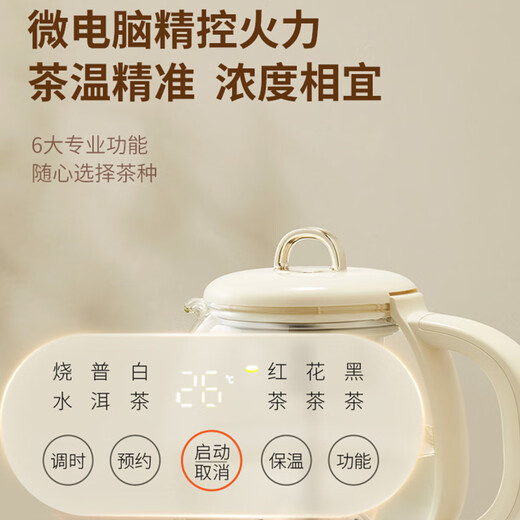 Jiuyang Jingcui health pot household 316L stainless steel heating plate tea maker spray wake-up tea gentle stew 1L office constant temperature kettle WY152 state subsidy spray tea brewing 1L