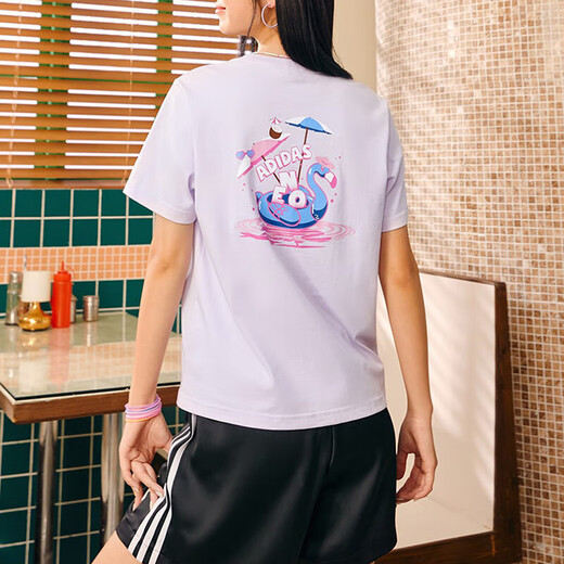 阿迪达斯 （adidas）NEO短袖女装夏季健身训练运动服休闲透气圆领T恤 IP3880 L