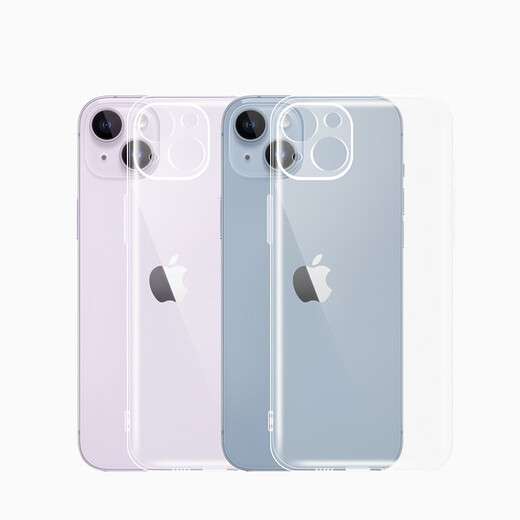 Snowkids适用苹果14手机壳iPhone14防摔超透薄保护壳保护套镜头膜护镜全包透明硅胶软TPU防尘护镜