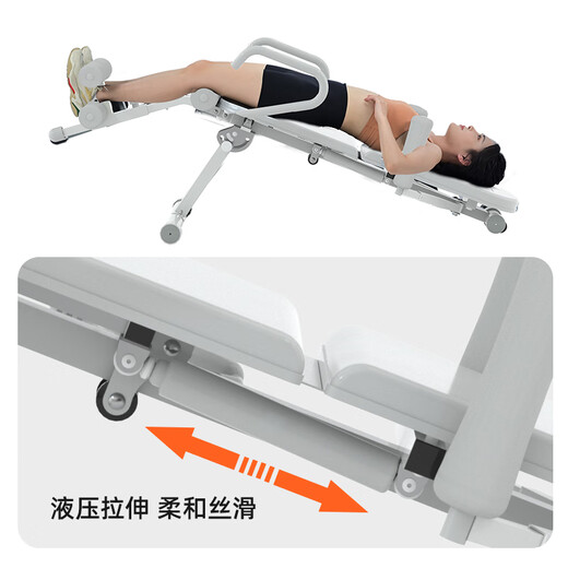SEAN LEE家用便捷腰椎间盘腰部腰椎舒缓器辅助牵引倒立拉伸机器材 白色【升级液压杆】