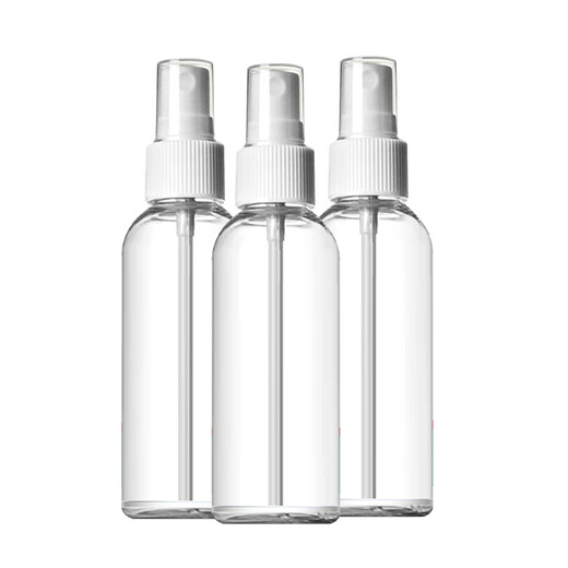 Tongruijian empty spray bottle 100ml travel transparent bottle alcohol toilet water bottle empty spray bottle nozzle accessories empty spray bottle 100ml *3 pieces